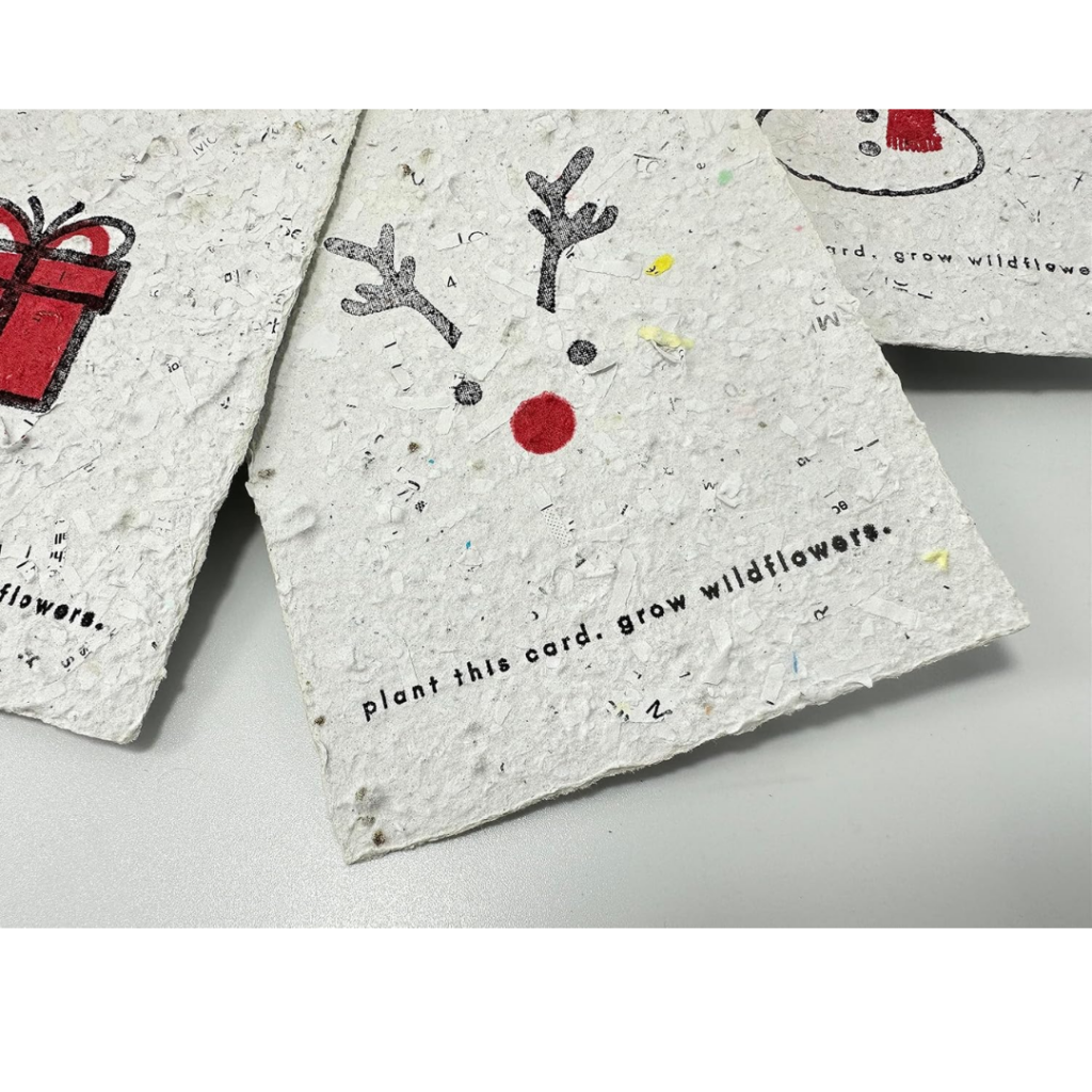 cheap plantable sustainable holiday cards